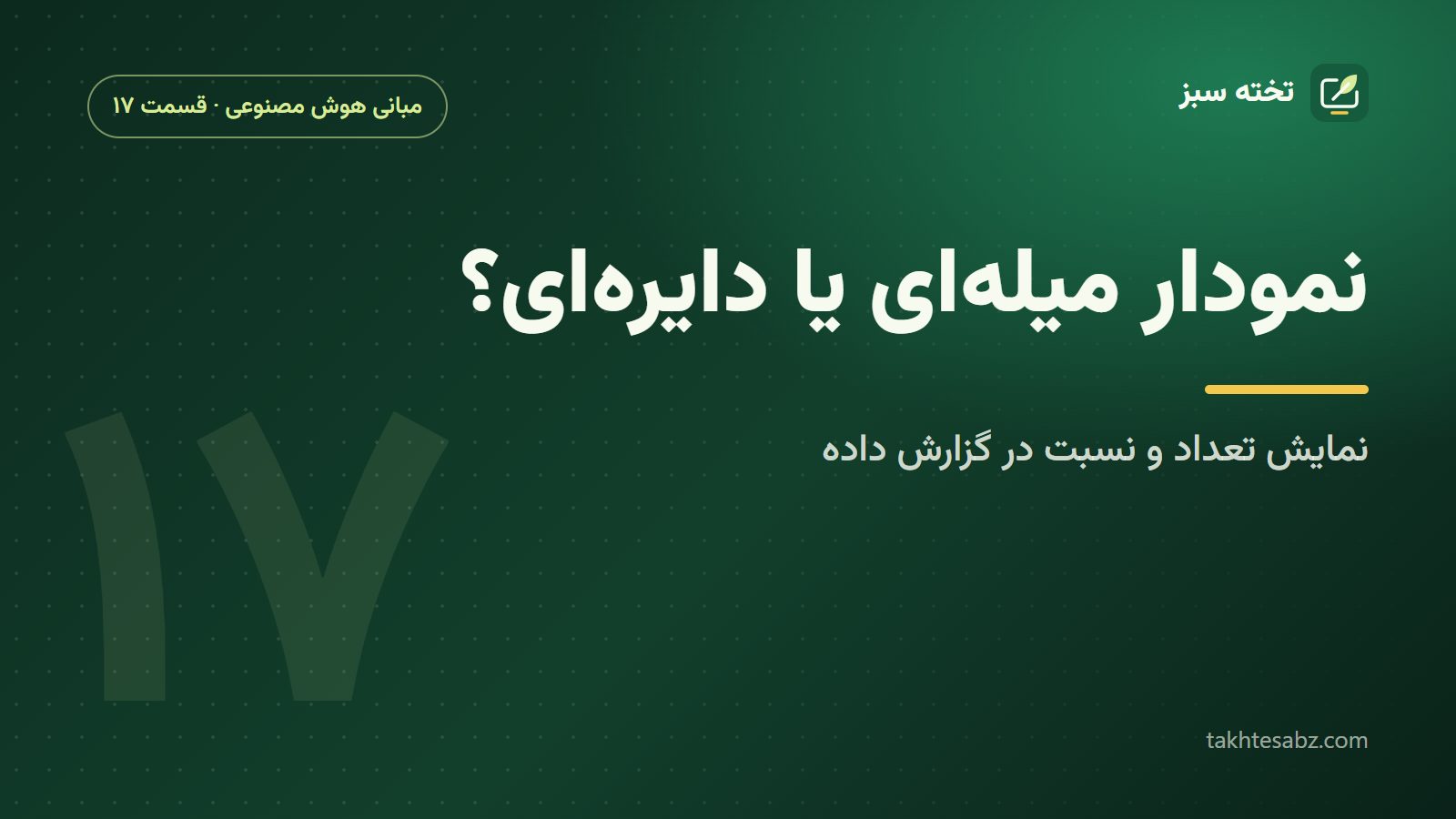 نمودار میله‌ای یا دایره‌ای؟ نمایش تعداد و نسبت در گزارش داده با Matplotlib
